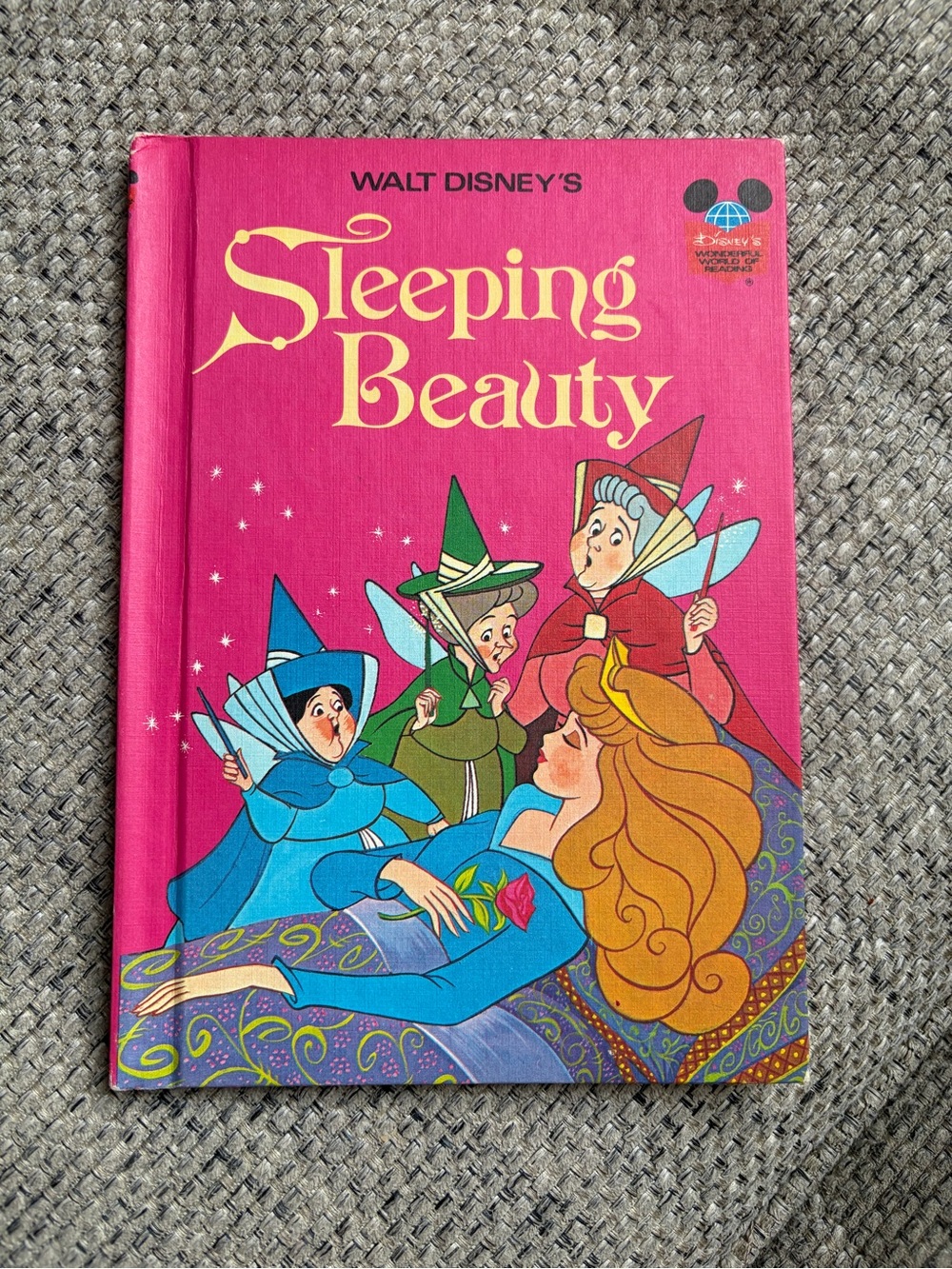 Disney Sleeping Beauty Hardcover - Pink, Blue, Green, Gold